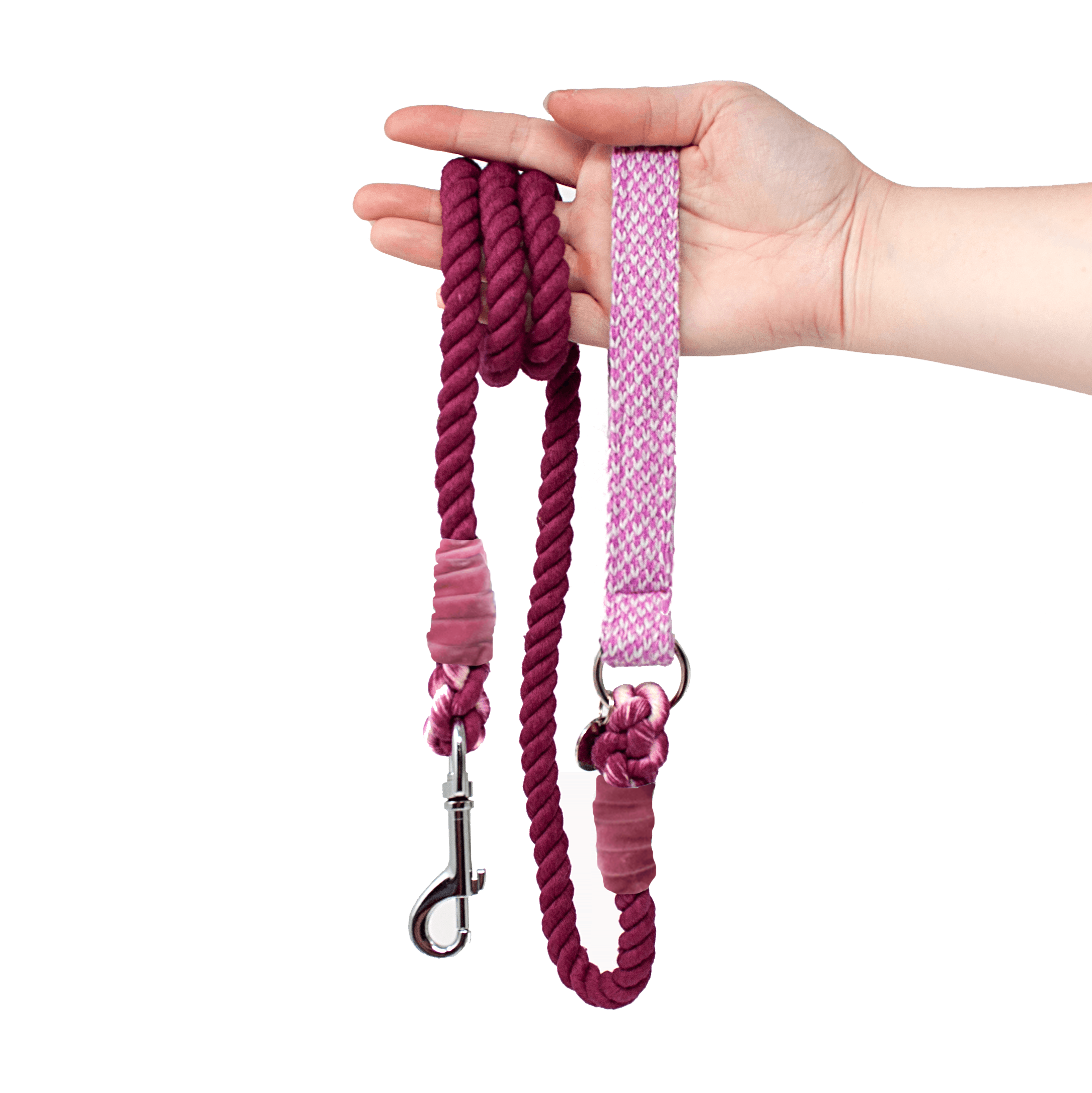 Pink Rope Dog Lead Rope Dog Leads | Luxury Dog Products | Stocky & Dee