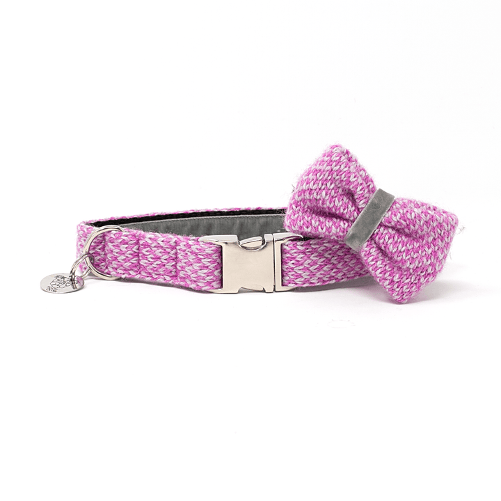 Pink & Dove - Harris Design - Handmade Dog Collar