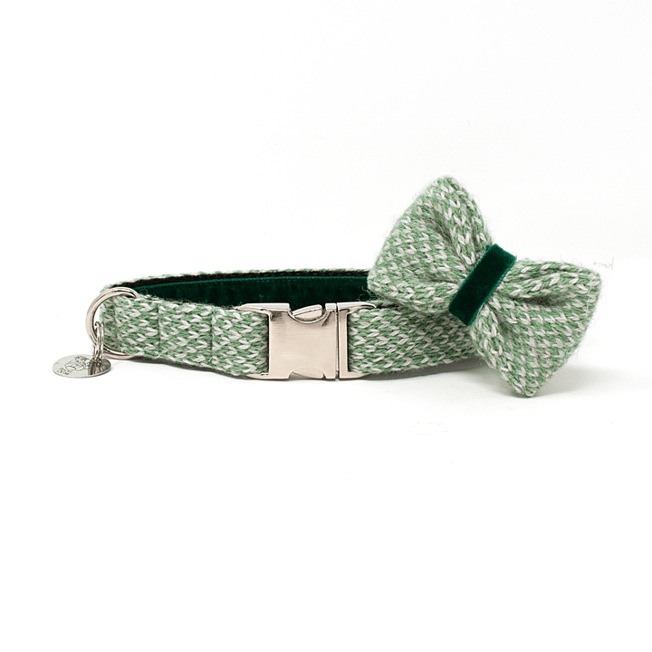 Green & Dove - Harris Design - Handmade Dog Collar