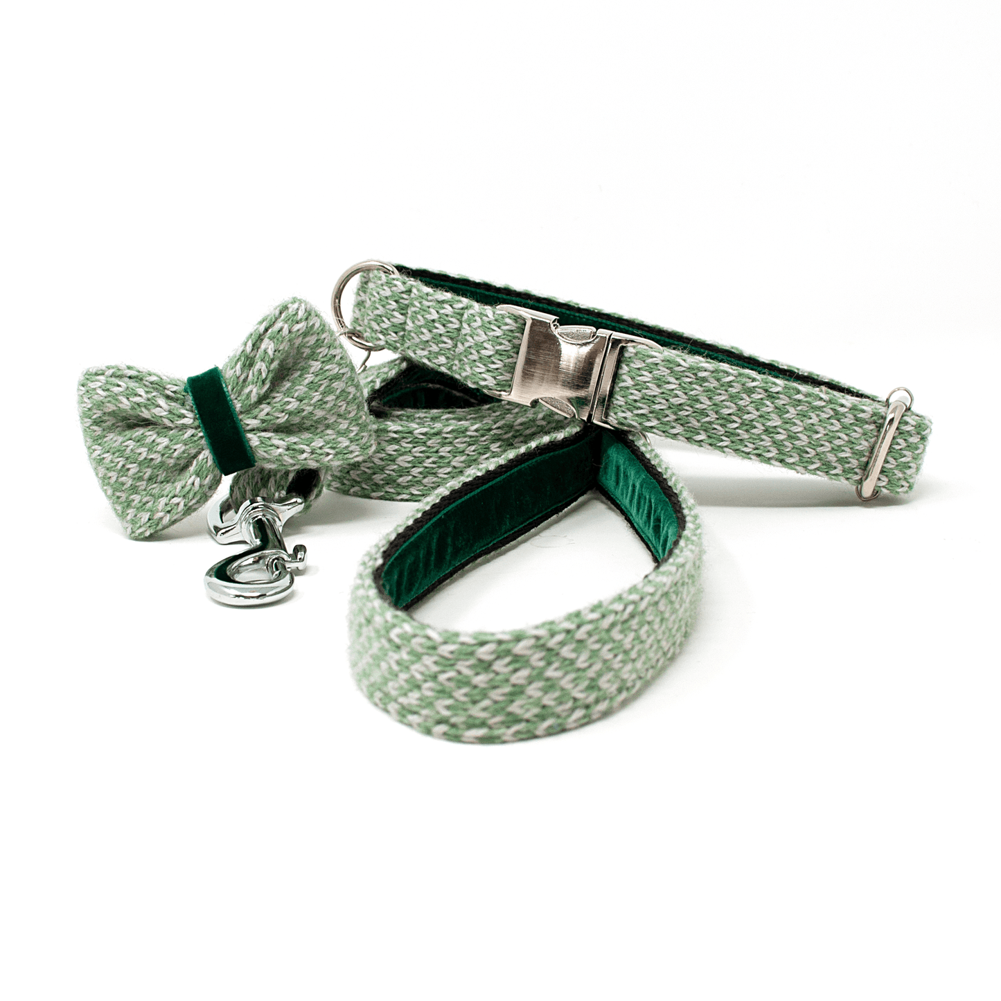 Green & Dove - Harris Design - Luxury Dog Collar