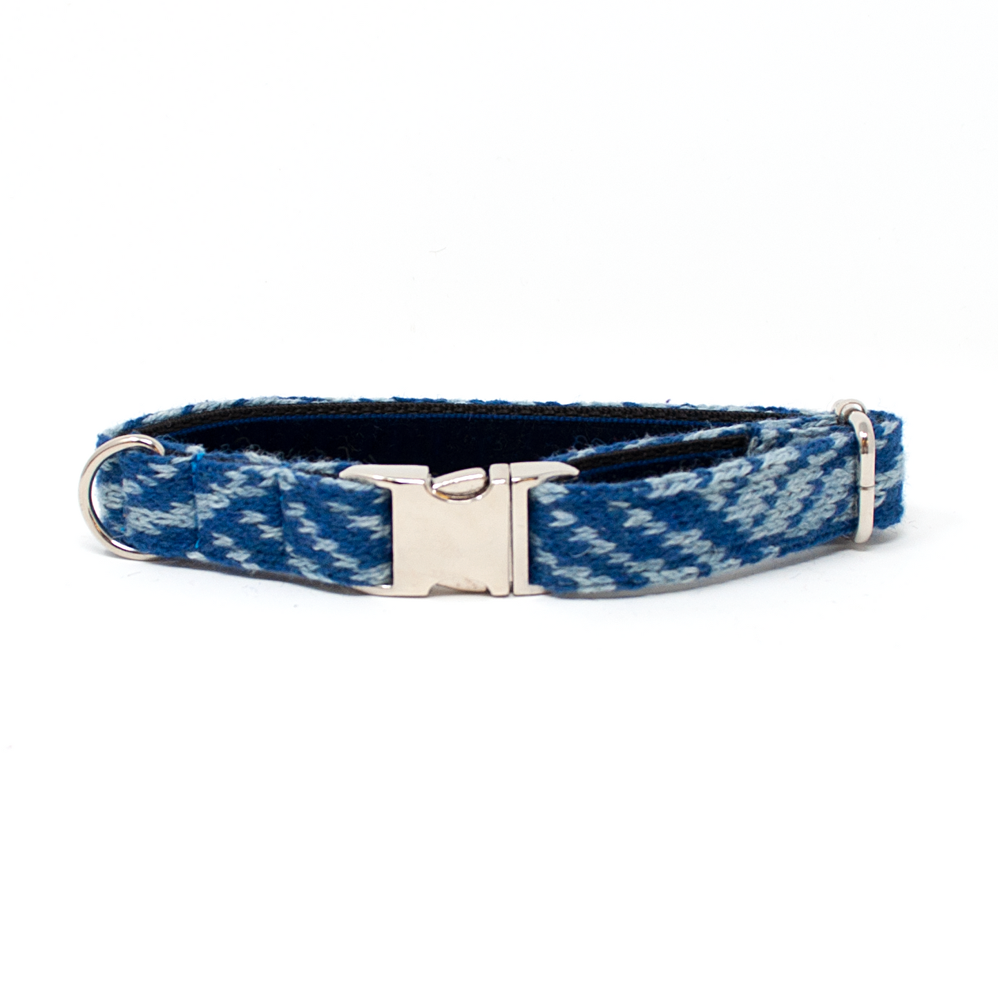Navy & Ice Blue - Fell Design - Handmade Dog Collar
