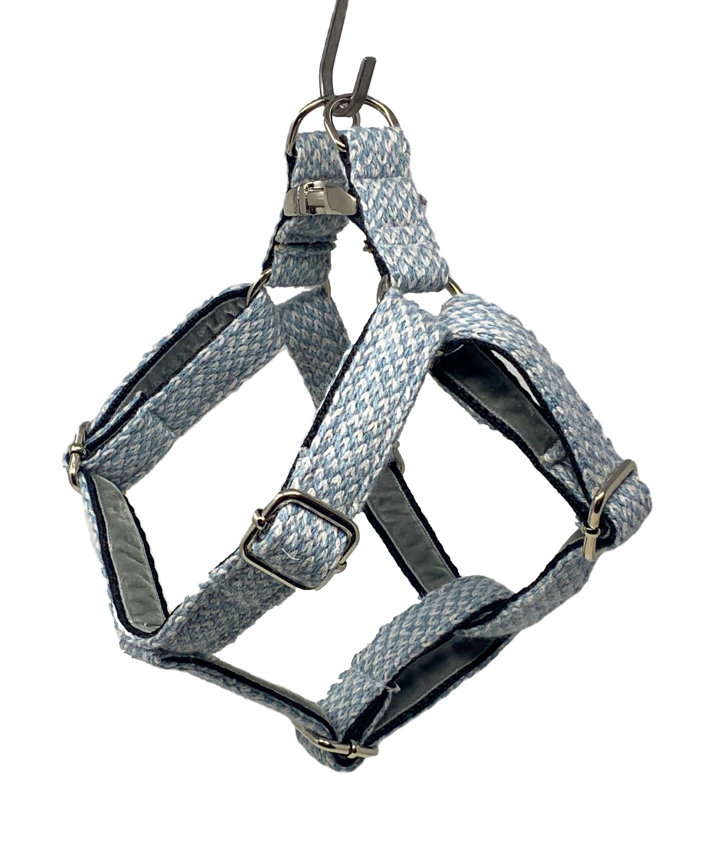 Ice Blue & Dove - Harris Design - Luxury Dog Harness