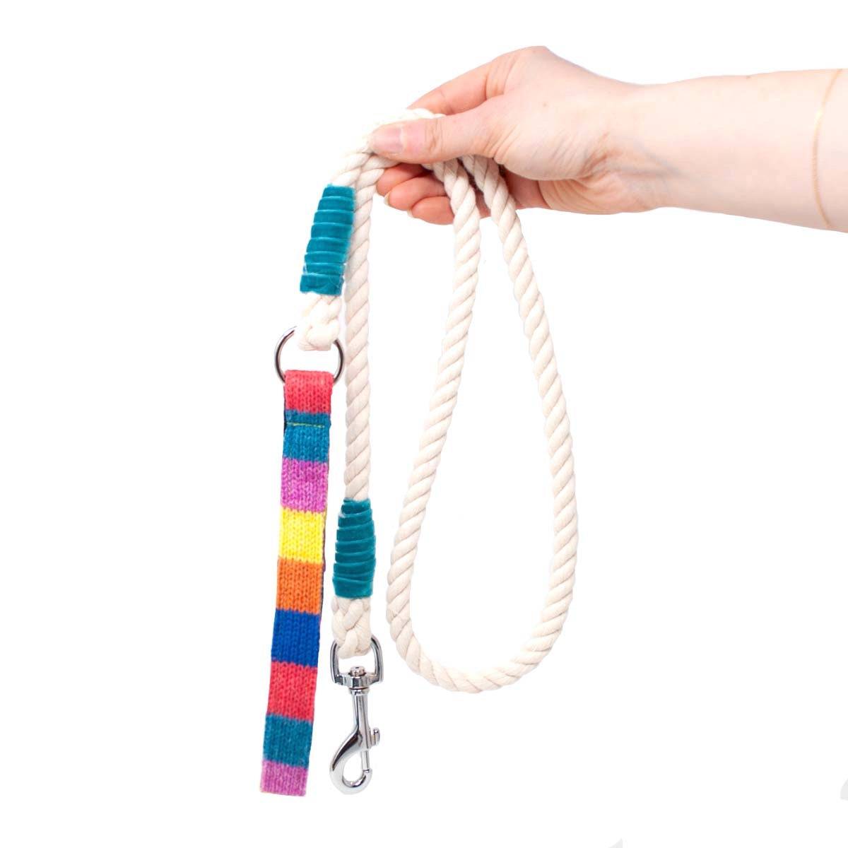 Charity Rainbow Collection - Rope Dog Lead