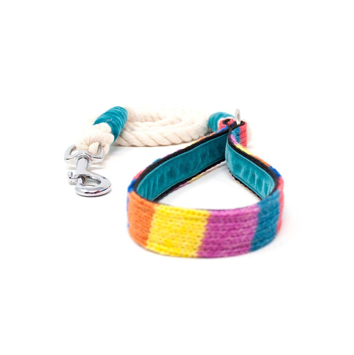 Charity Rainbow Collection - Luxury Rope Dog Lead