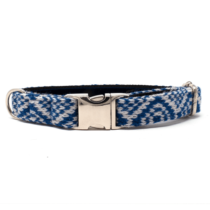 Bespoke Design: Navy & Dove - Barclay Design - Handmade Dog Collar