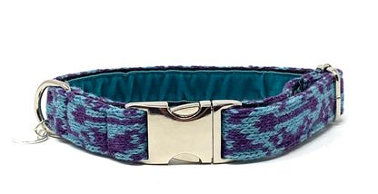 Bespoke Design: Purple & Turquoise - Kerr Design - Handmade Dog Collar