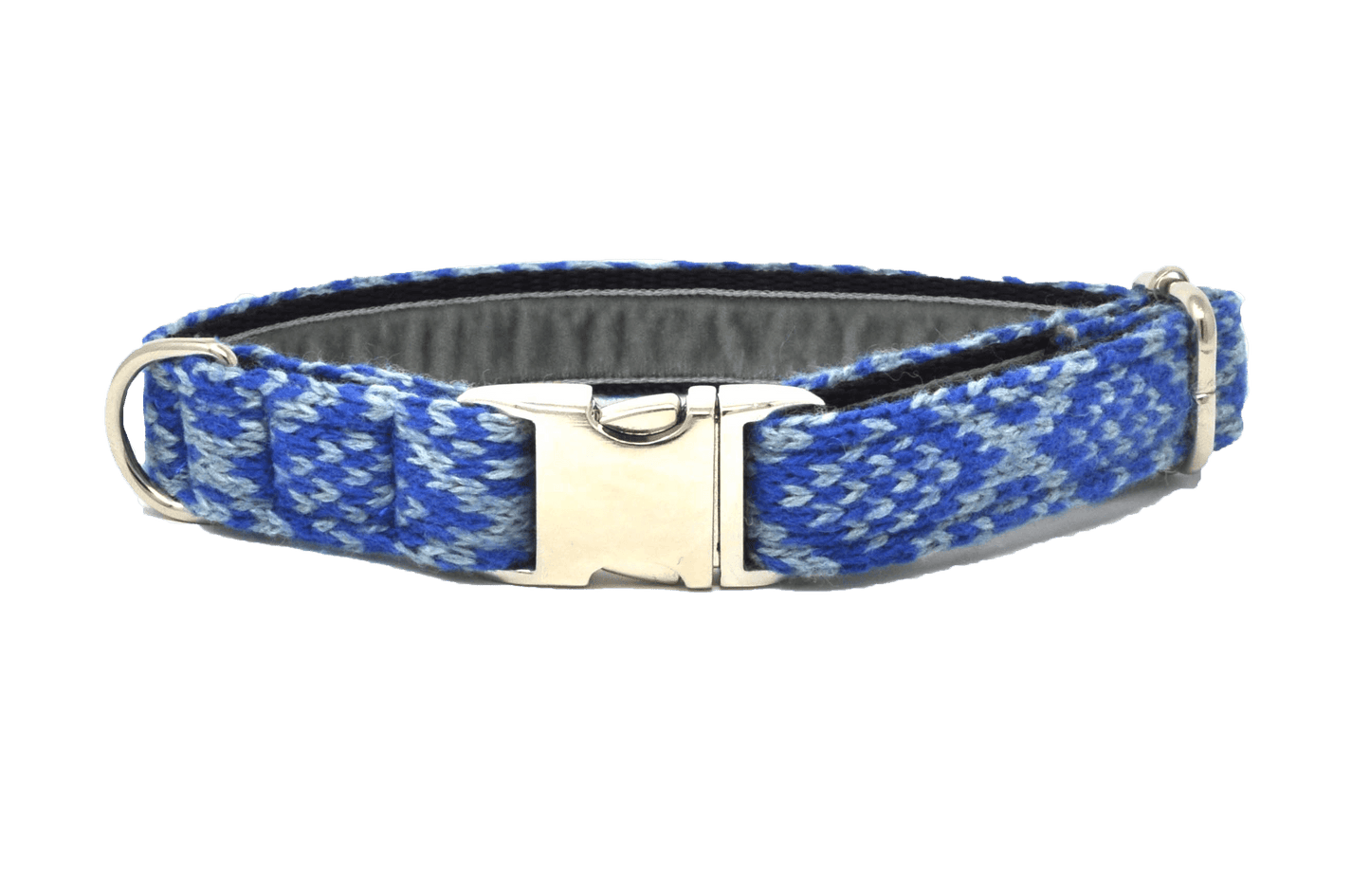 Bespoke Design: Royal Blue & Ice Blue - Barclay Design - Handmade Dog Collar