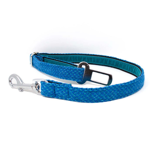 Royal Blue & Turquoise - Harris Design - Luxury Dog Seatbelt
