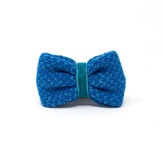 Royal Blue & Turquoise - Harris Design - Luxury Dog Bow Tie