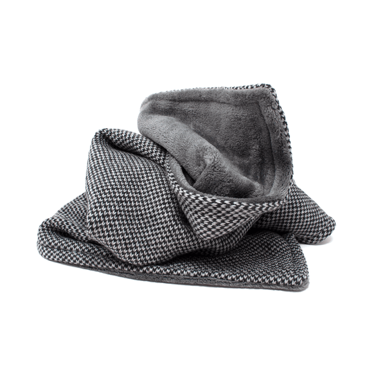 Black & Grey - Harris Design - Luxury Knitted Blanket