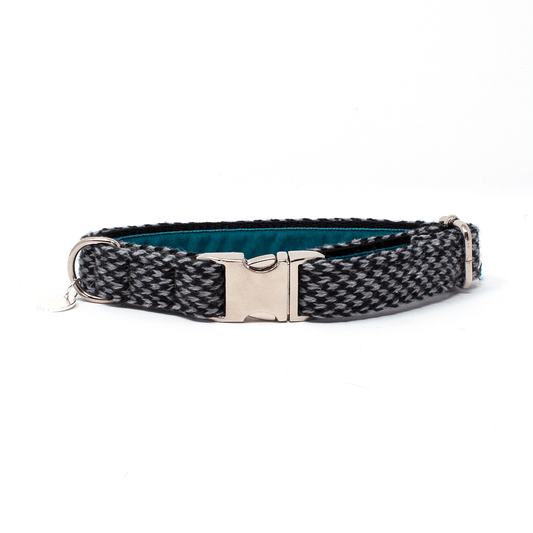 Black & Grey - Harris Design - Luxury Dog Collar