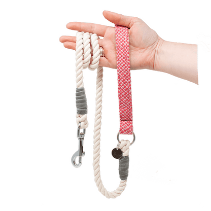 Geranium & Dove - Harris Design - Rope Dog Lead