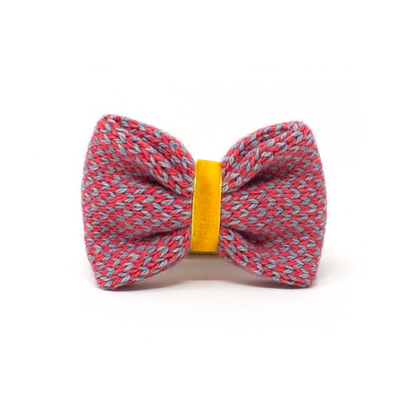 Bespoke Design: Geranium & Ice Blue - Harris Design - Handmade Dog Collar