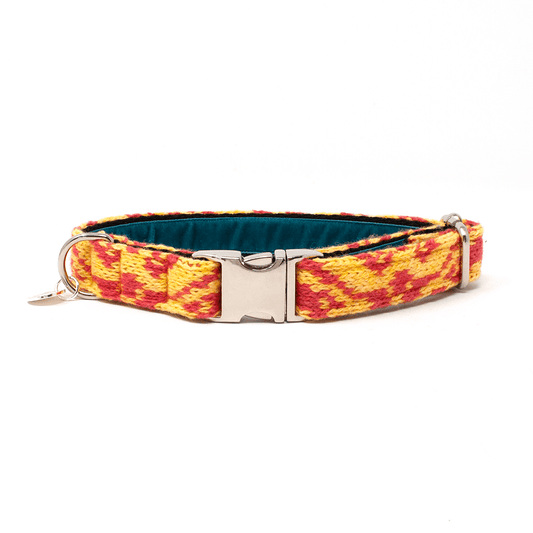 Yellow & Geranium - Kerr Design - Handmade Dog Collar