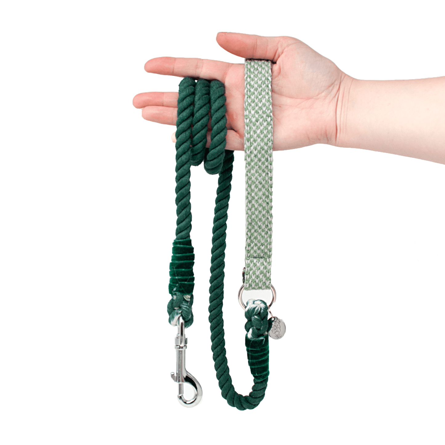 Green & Dove - Harris Design - Luxury Rope Dog Lead