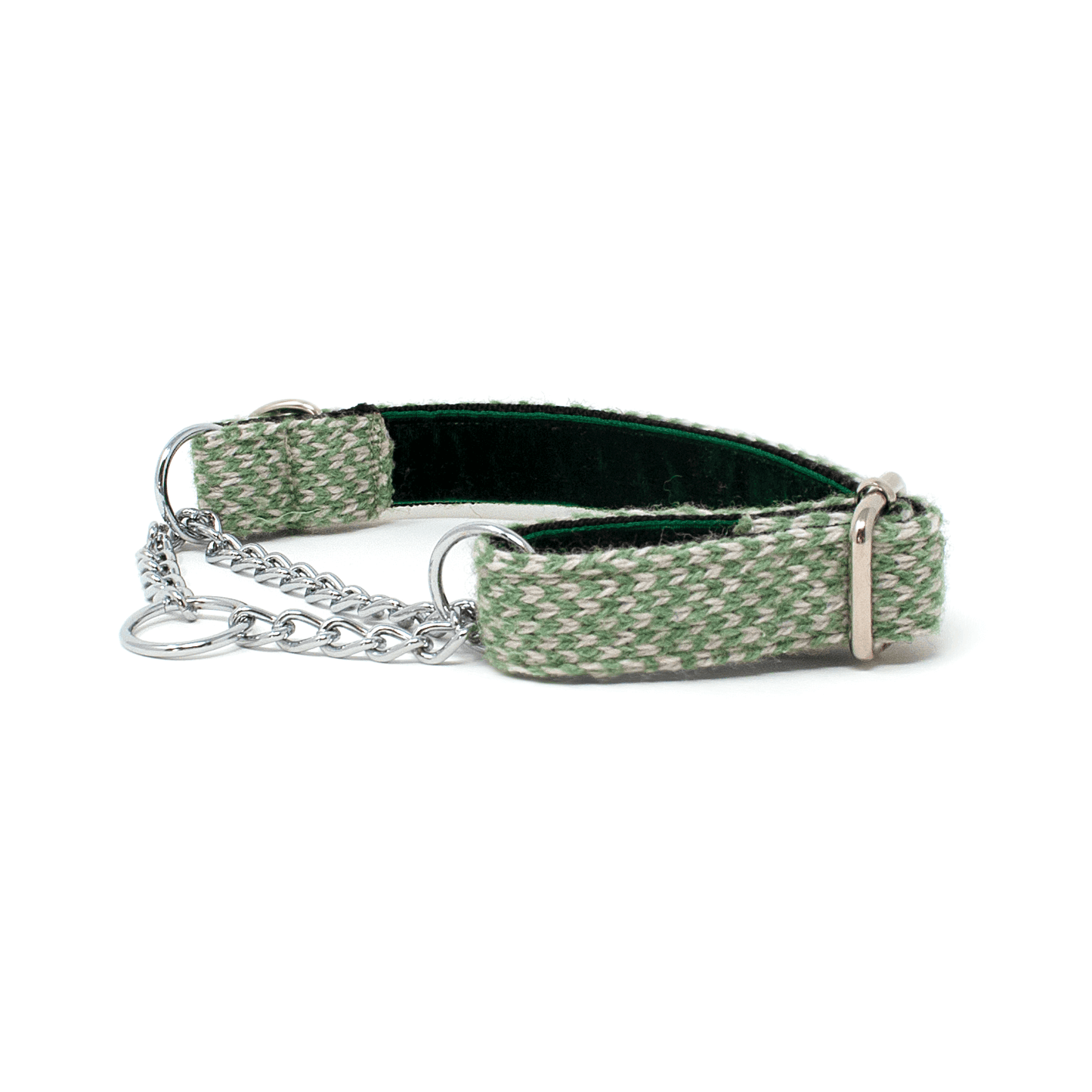 Green & Dove - Harris Design - Martingale Dog Collar