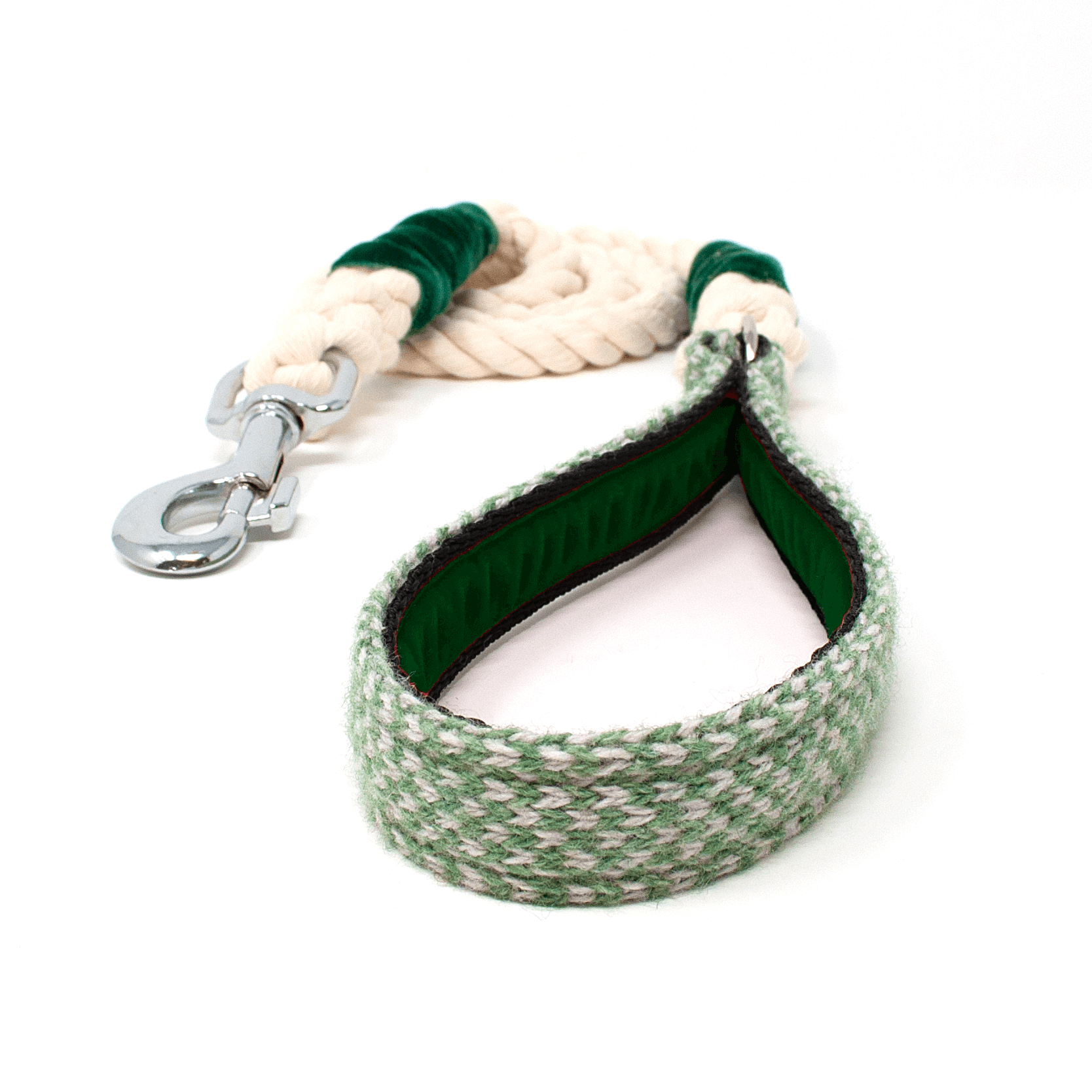 Green & Dove - Harris Design - Rope Dog Lead