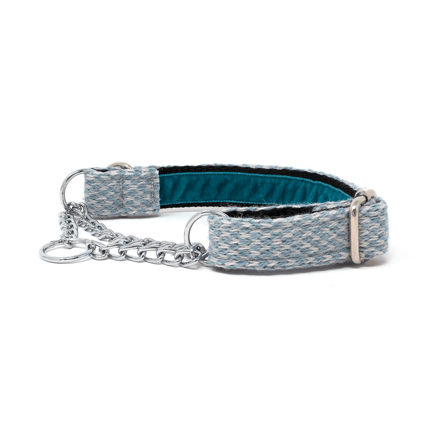 Ice Blue & Dove - Harris Design - Martingale Dog Collar