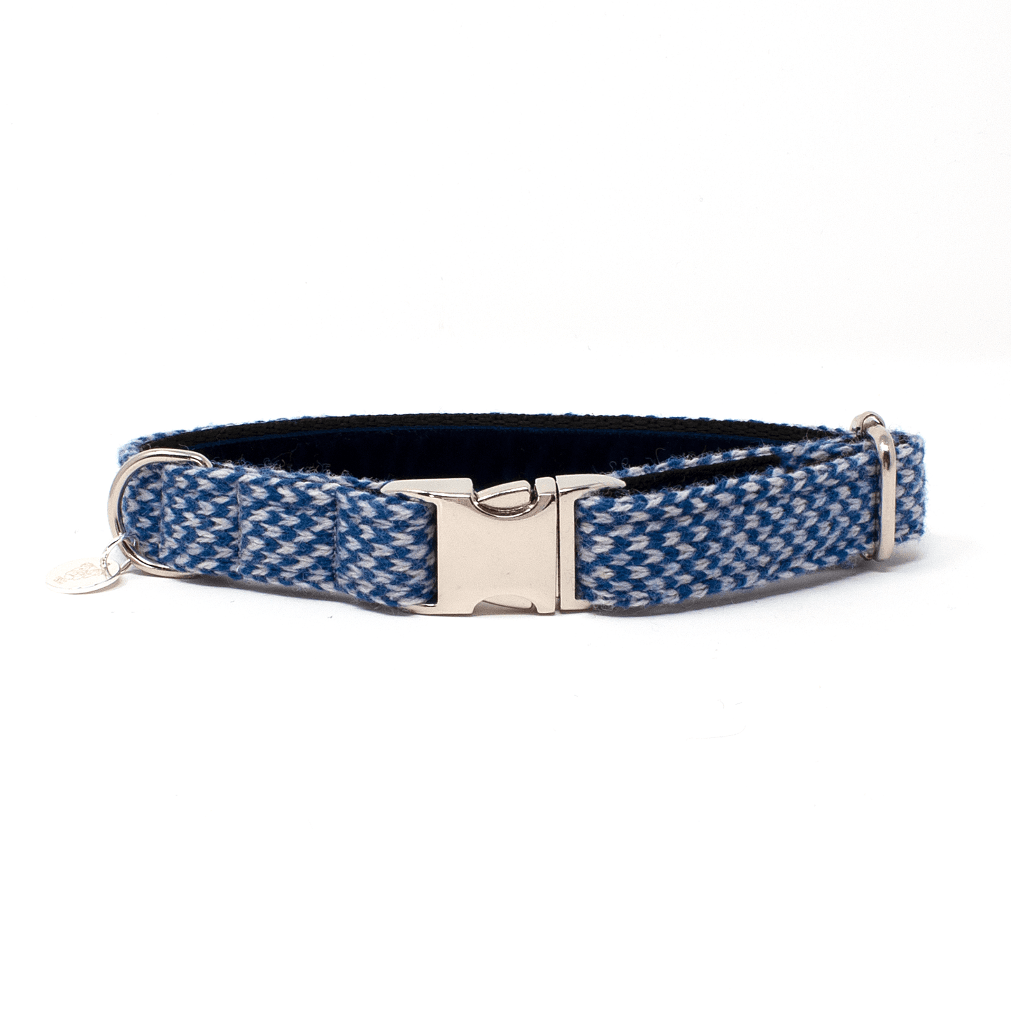 Bespoke Design: Navy & Dove - Harris Design - Handmade Dog Collar