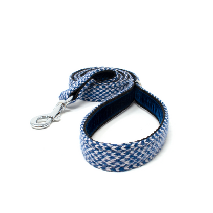 Bespoke Design: Navy & Dove - Harris Design - Handmade Dog Collar