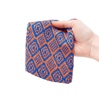 Bespoke Design: Orange & Royal Blue - Barclay Design - Handmade Dog Collar