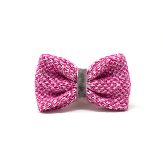 Pink & Dove - Harris Design - Luxury Dog Bow Tie