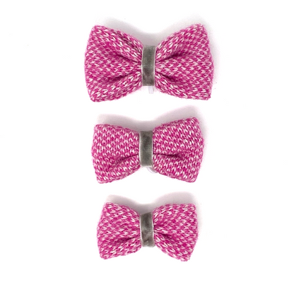 Pink & Dove - Harris Design - Dog Bow Tie