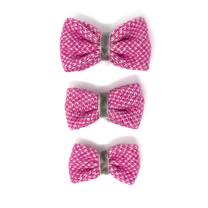 Pink & Dove - Harris Design - Luxury Dog Bow Tie