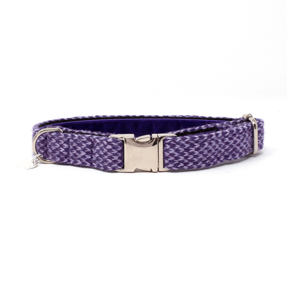 Bespoke Design: Purple & Lilac - Harris Design - Handmade Dog Collar