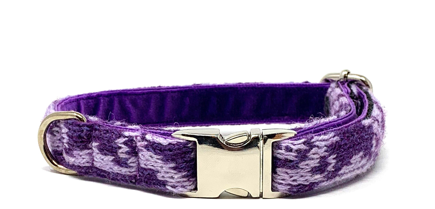 Bespoke Design: Purple & Lilac - Kerr Design - Handmade Dog Collar