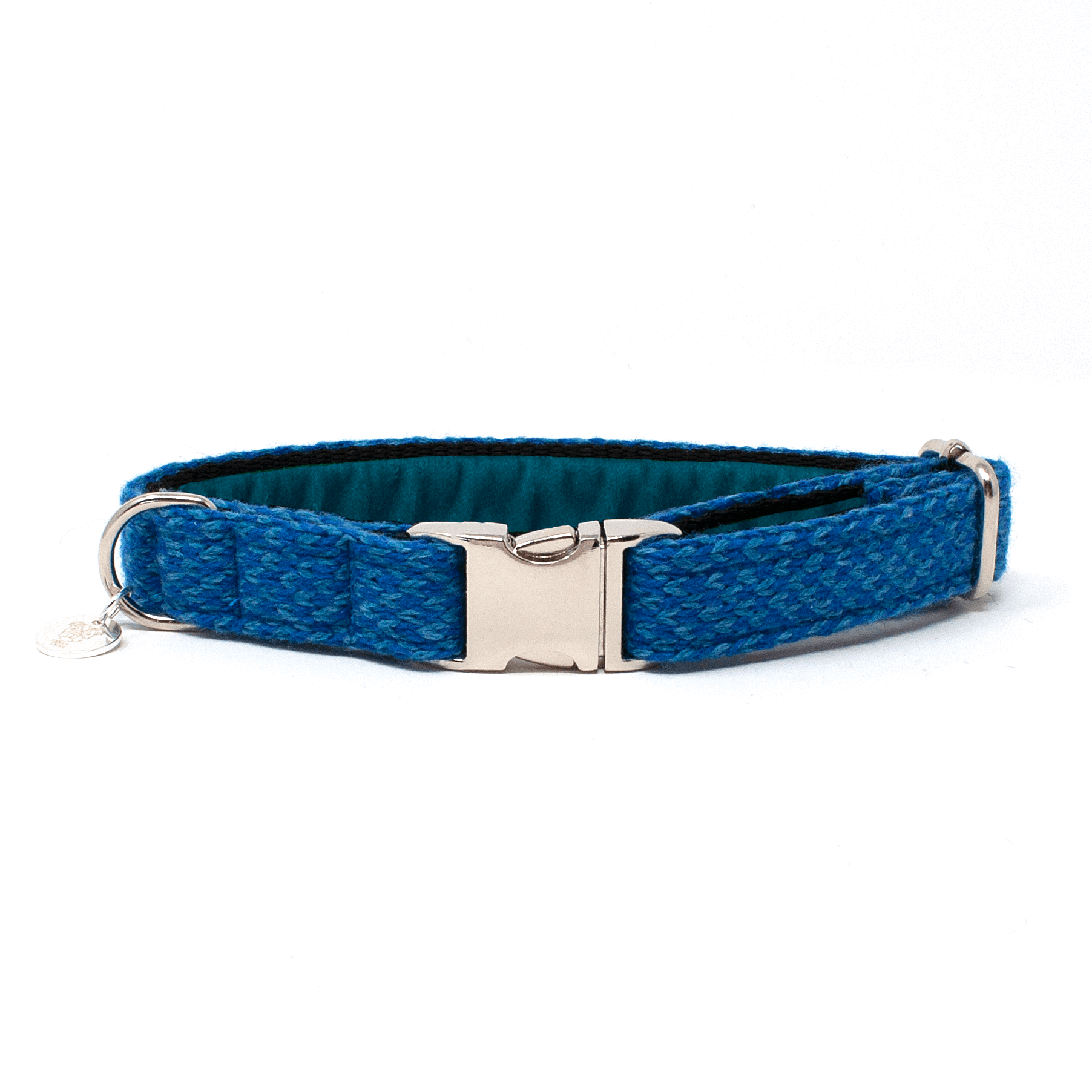 Royal Blue & Turquoise - Harris Design - Handmade Dog Collar