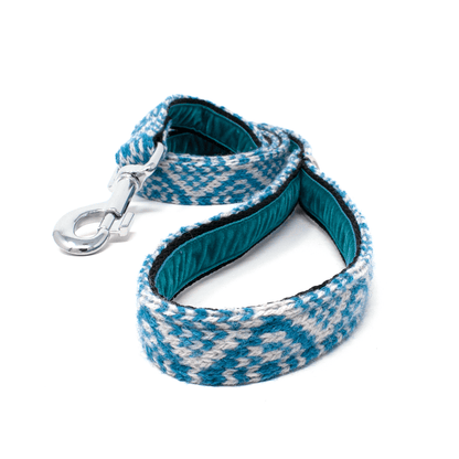 Bespoke Design: Turquoise & Dove - Barclay Design - Handmade Dog Collar