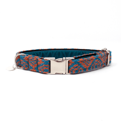 Bespoke Design: Turquoise & Orange - Barclay Design - Handmade Dog Collar