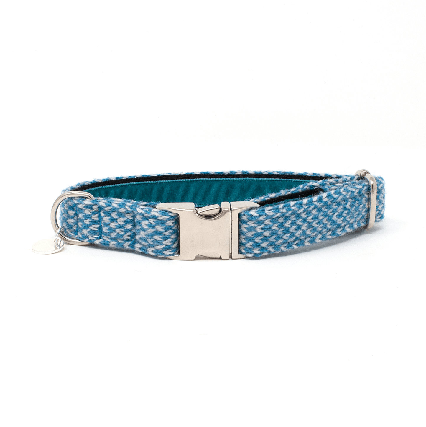 Turquoise & Dove - Harris Design - Handmade Dog Collar